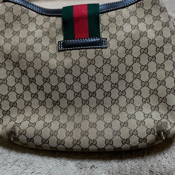 Gucci Hobo Bag Web Gg Muticolor Canvas Tote EUC - Picture 4 of 10